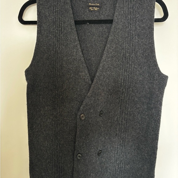 Massimo Dutti Other - Massimo Dutti Charcoal Wool Cashmere Blend vest